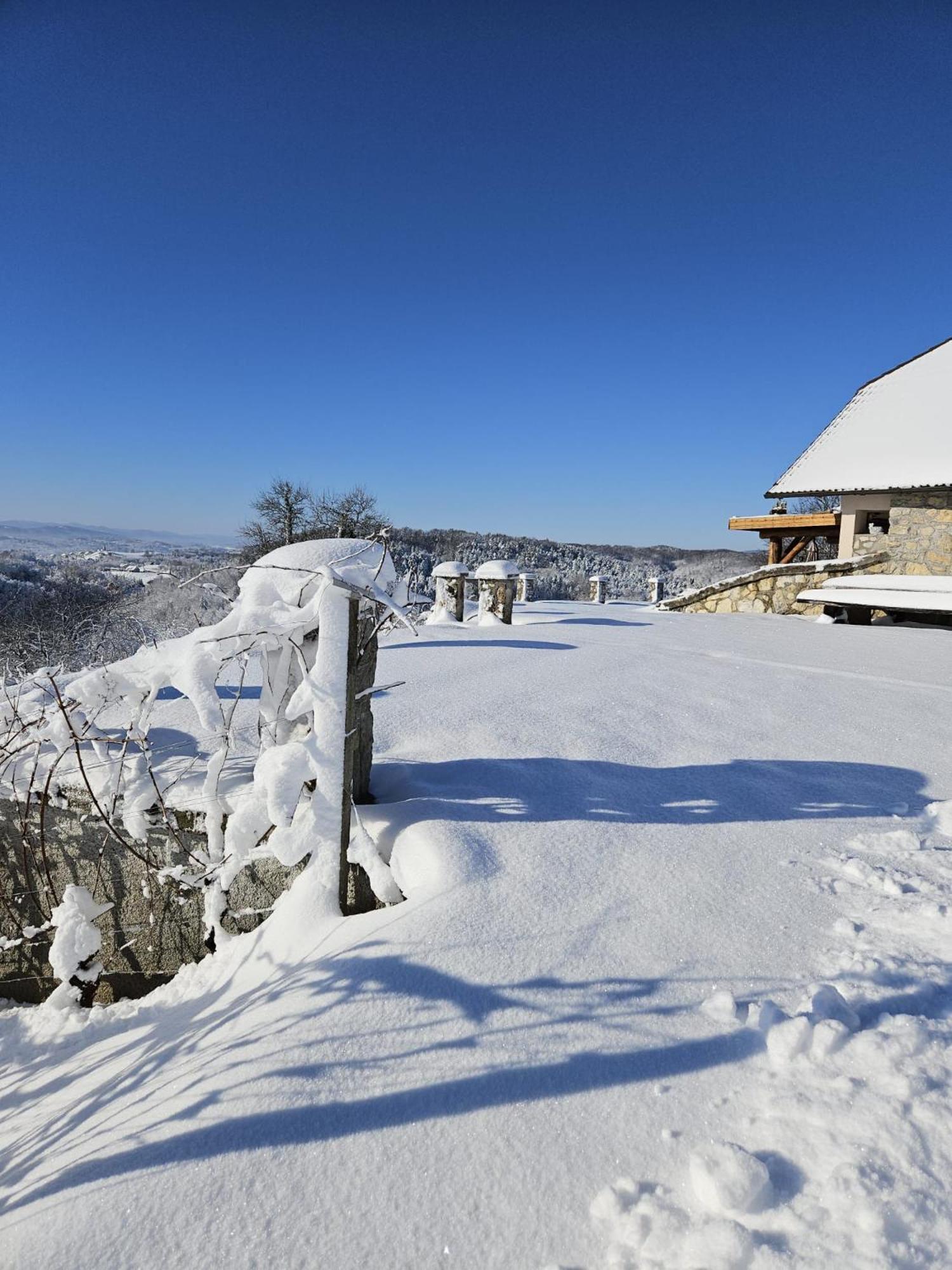 Zerko Holiday Home - Vineyard Chalet With Sauna And Jacuzzi Free Mirna Exterior foto